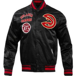 Atlanta Hawks Classic Satin Varsity Jacket
