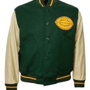 Green Bay Packers 1950 Authentic Green Varsity Jacket